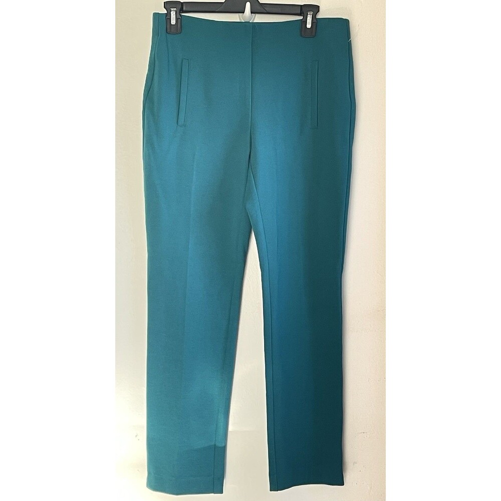 Chico's So Slimming Juliet Slim Leg Ankle Pants size 4 Green New Waist 30” X 26
